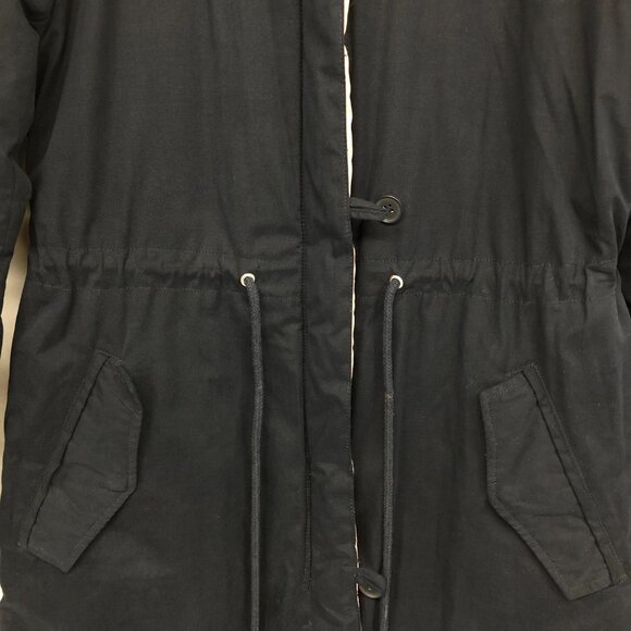 Pink and Navy Reversible  Puffer Parka Coat size ~L - Picture 12 of 16